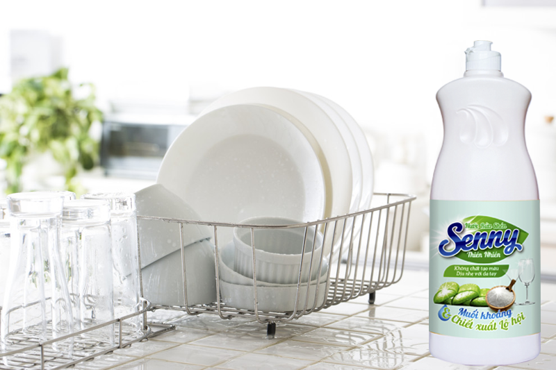 Nước Rửa Chén Senny Lô Hội – Dịu Nhẹ Cho Da, Sạch Bong Từng Chiếc Bát