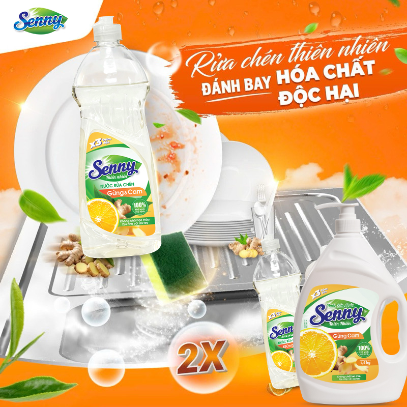 Hương Gừng Cam Tươi Mát – Nâng Cấp Trải Nghiệm Rửa Chén Mỗi Ngày