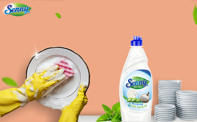 Nước rửa chén Senny lô hội, lựa chọn an toàn cho cả gia đình