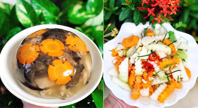 Thịt đông, dưa góp kiểu miền Trung, ai cũng tấm tắc khen ngon