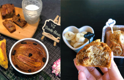 Cách làm bánh chuối nướng bằng nồi chiên không dầu ngon mê mẩn.