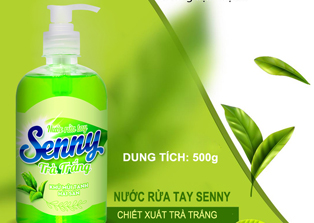 Senny Trà Trắng: Làm sạch da tay - Kháng khuẩn hiệu quả