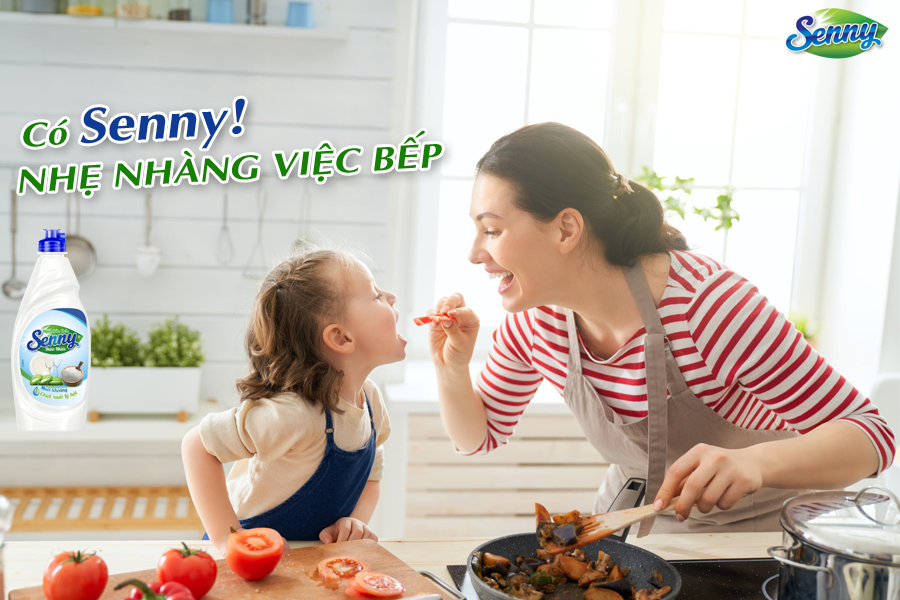 Việc bếp núc trở nên nhẹ nhàng hơn vì đã có Senny