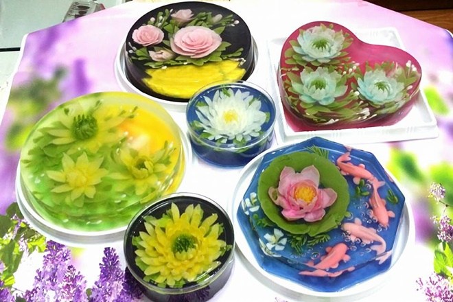 Làm thạch 3D đơn giản từ ống hút.