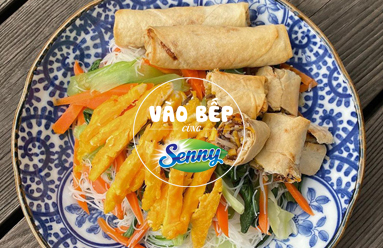 Nem chay làm bằng nồi chiên không dầu thơm ngon đẹp mắt lại healthy