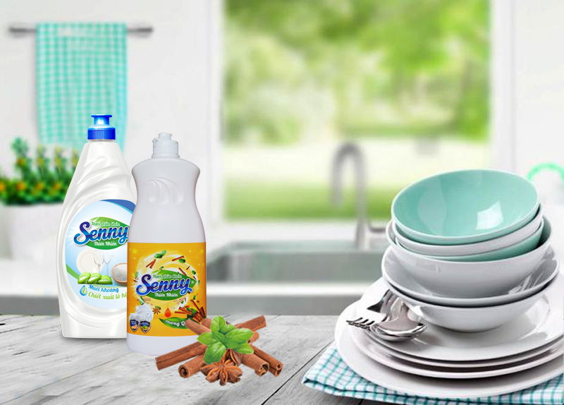 Có nước rửa chén Senny- Mẹ an tâm cho con giúp việc nhà