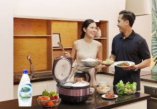 Chăm sóc sức khỏe gia đình với nước rửa chén Senny lô hội