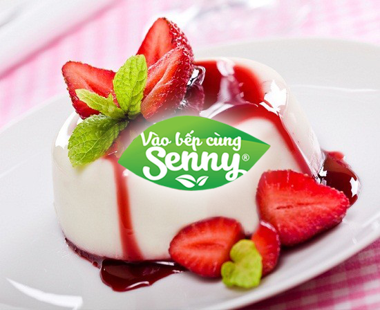 Cuối tuần làm Panna Cotta dâu tây thơm lừng chiêu đãi bạn bè