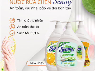 Sạch – Thơm – Lành: Bộ Ba Sức Mạnh Từ Nước Rửa Chén Senny Thiên Nhiên