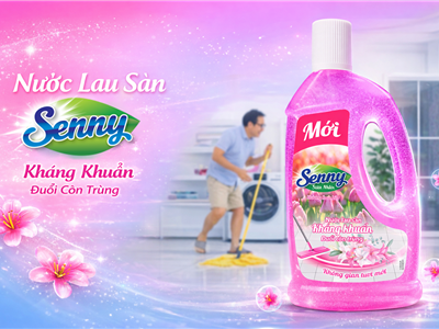 Nước Lau Sàn Senny Hương Hoa Lily – Giải Pháp Làm Sạch Sàn Nhà Thơm Mát, An Toàn
